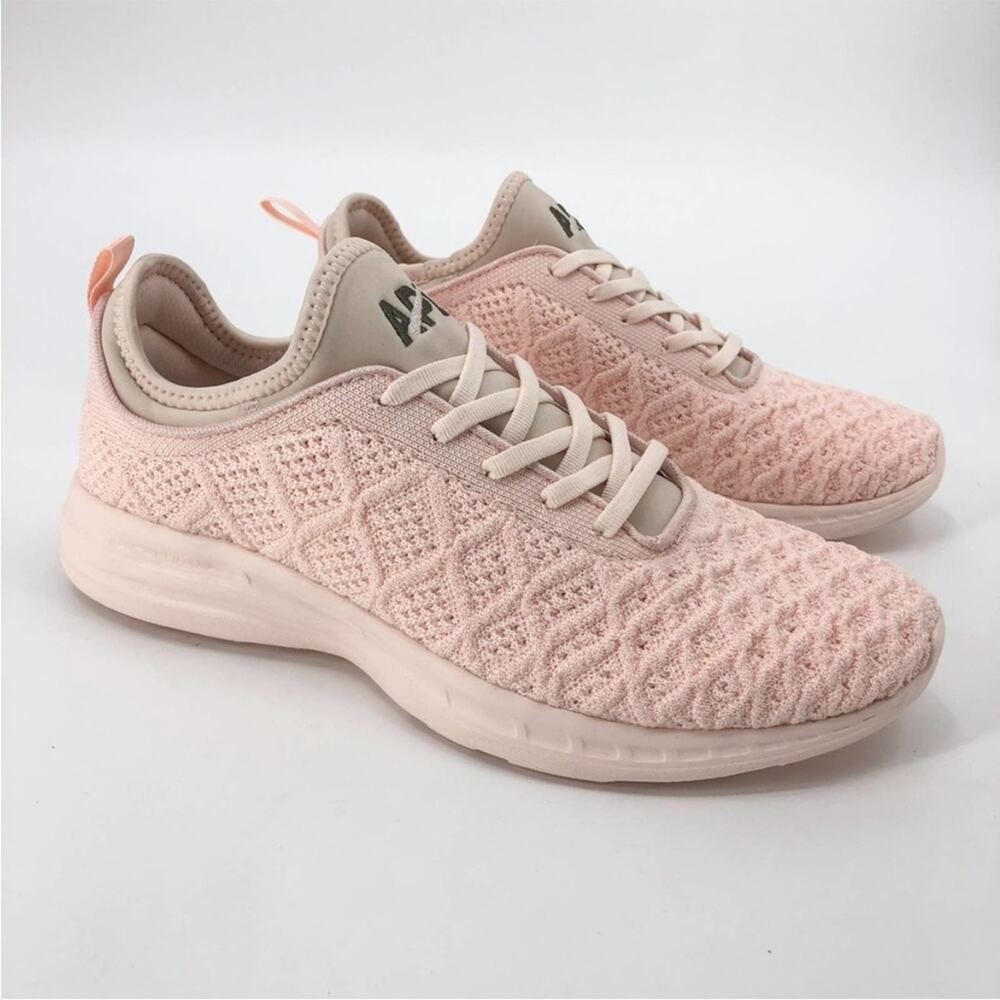 APL Techloom Phantom Creme Fatigue Pull-On Cushioned Knit Running Shoe 11